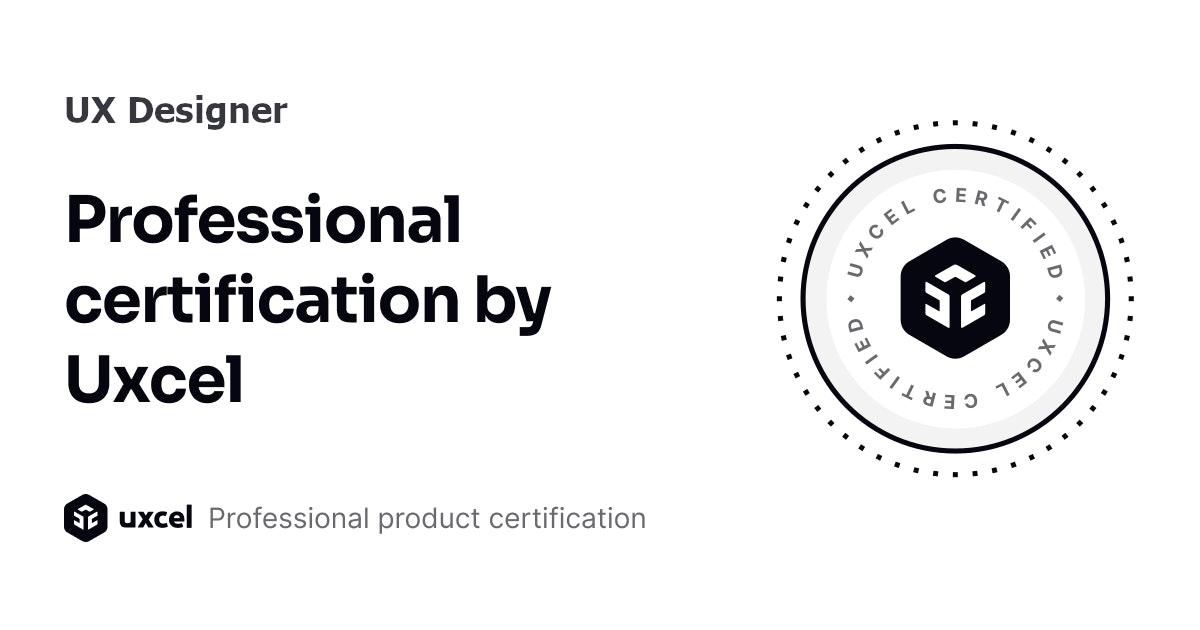 UX Designer Professional Certification Uxcel ux-designer-professional-certification-uxcel
