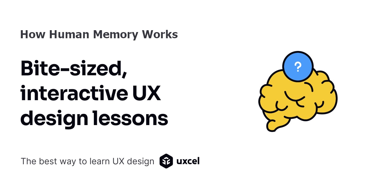 How Human Memory Works Lesson | Uxcel